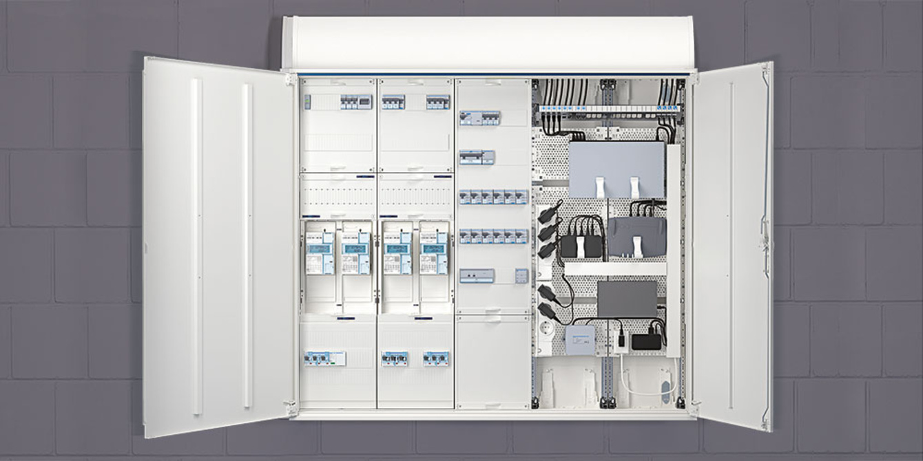 Technikzentrale bei MS-Elektroinstallation in Friedrichsdorf