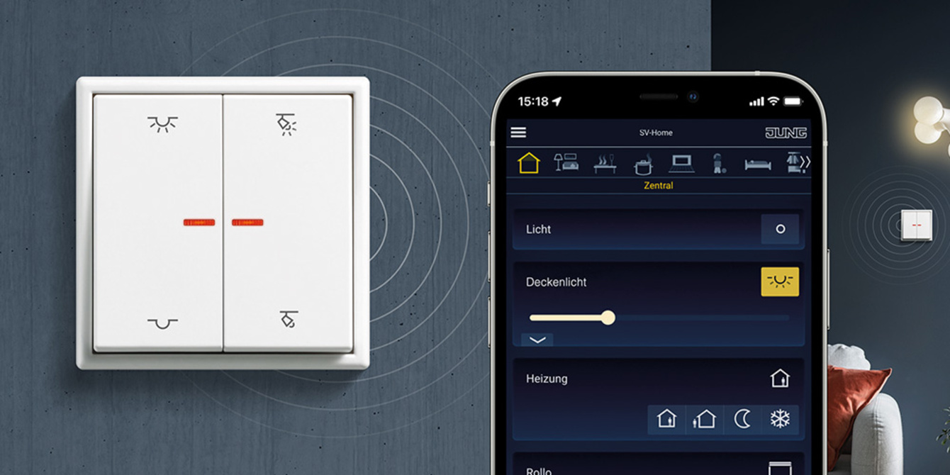 KNX RF Taster bei MS-Elektroinstallation in Friedrichsdorf